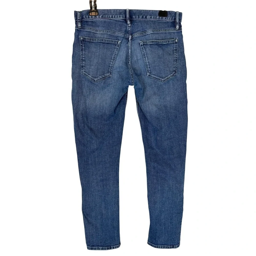 Banana Republic Jeans Mens 31x30 Blue Medium Wash Slim Tapered Stretch Denim